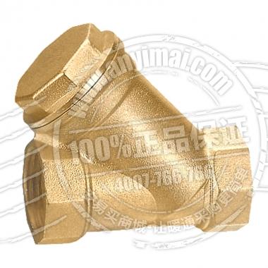 ANCOOL KSY-65-T Y型黄铜丝口过滤器 黄铜过滤器 DN65 G2-1/2内螺纹(2.5寸管螺纹) PN16