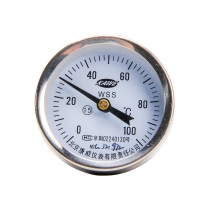 康威 WSS-301-C-50 双金属温度表 双金属温度计 指针温度计 表盘温度计 0-100℃ 轴向 φ60 碳钢 尾...